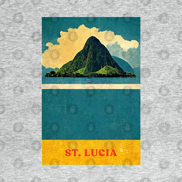 St. Lucia by Retro Travel Design